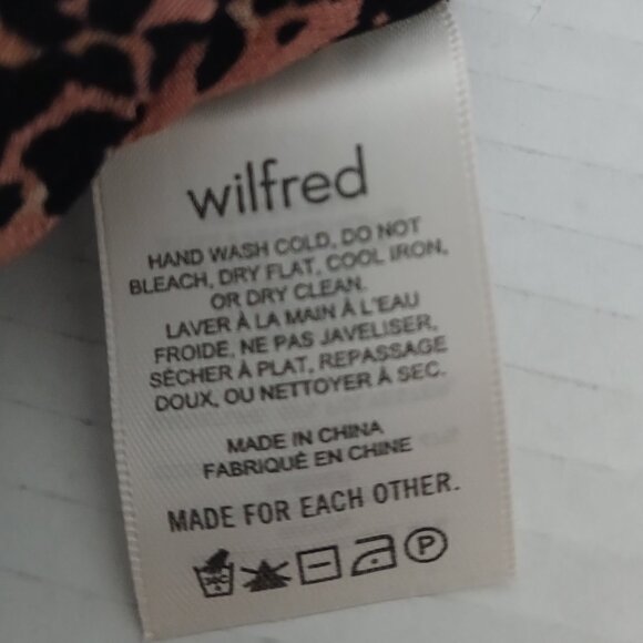 Wilfred Leopard Print Penelope Camisole Crop Aritzia Size Large - Picture 9 of 9